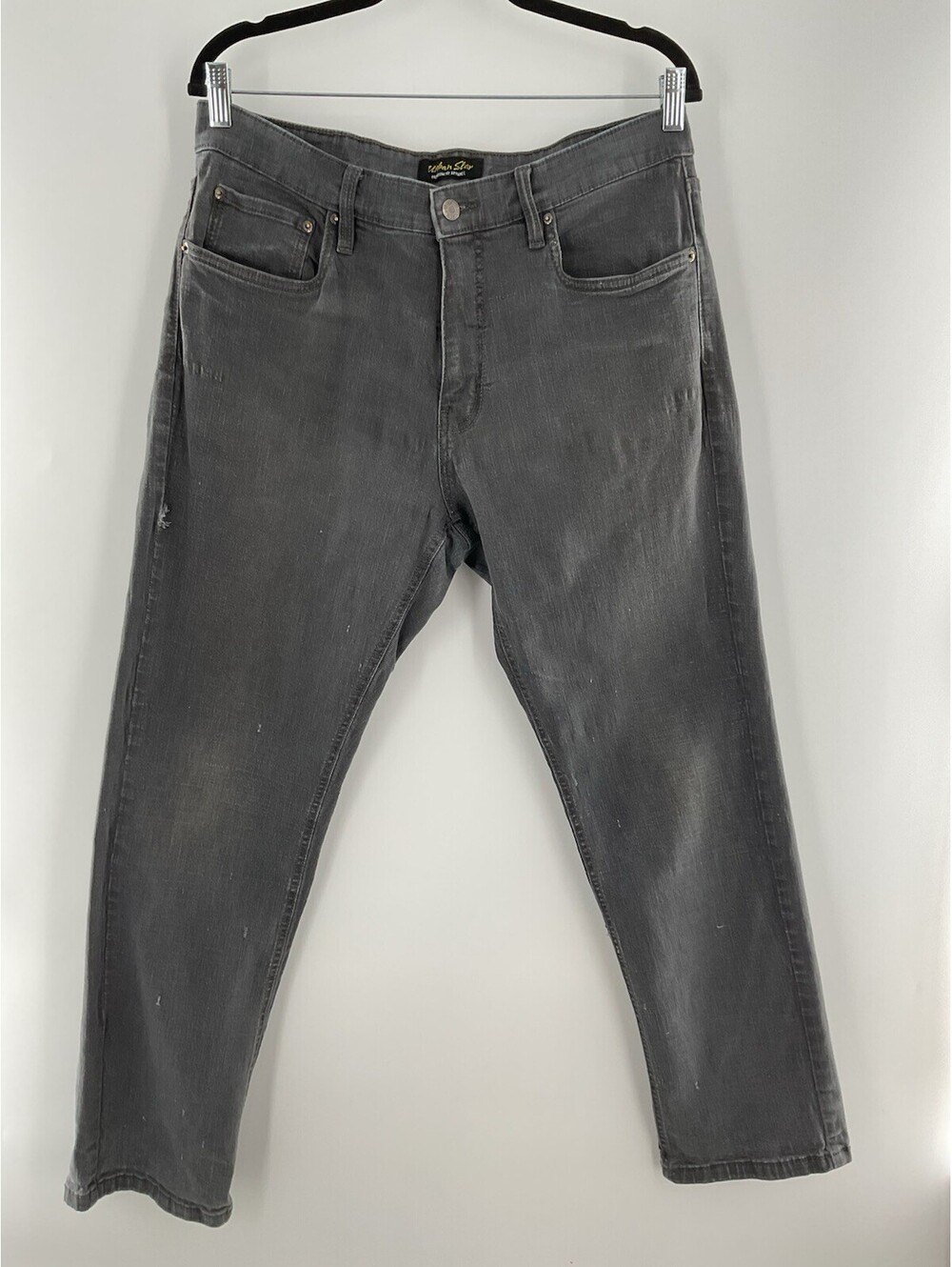 Urban star premium apparel men’s 3430 distressed gray jeans 092